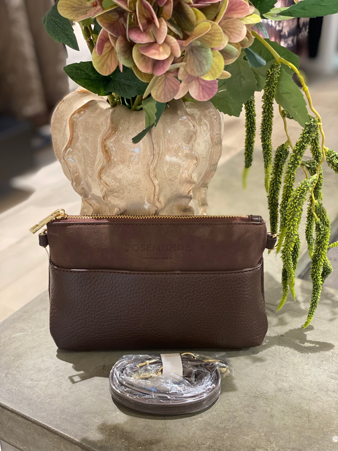 Rosemunde - Munich Mix - Lille Clutch Chokolade Guld