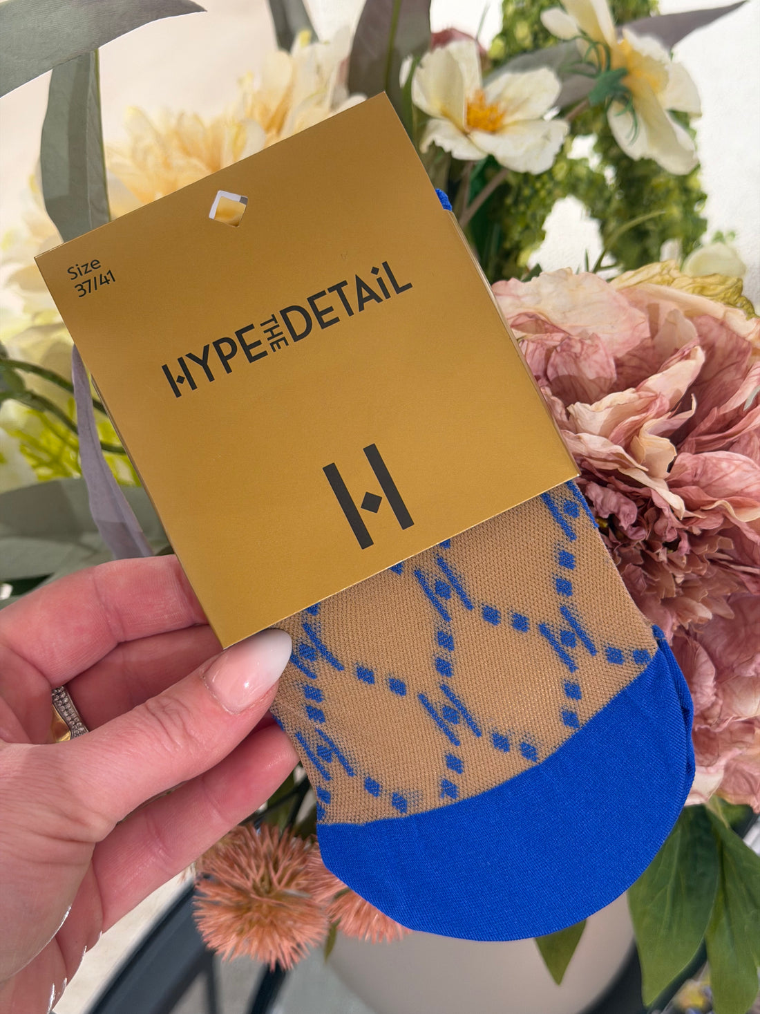 Hype the detail - Ankel Strømper - Koboltblå