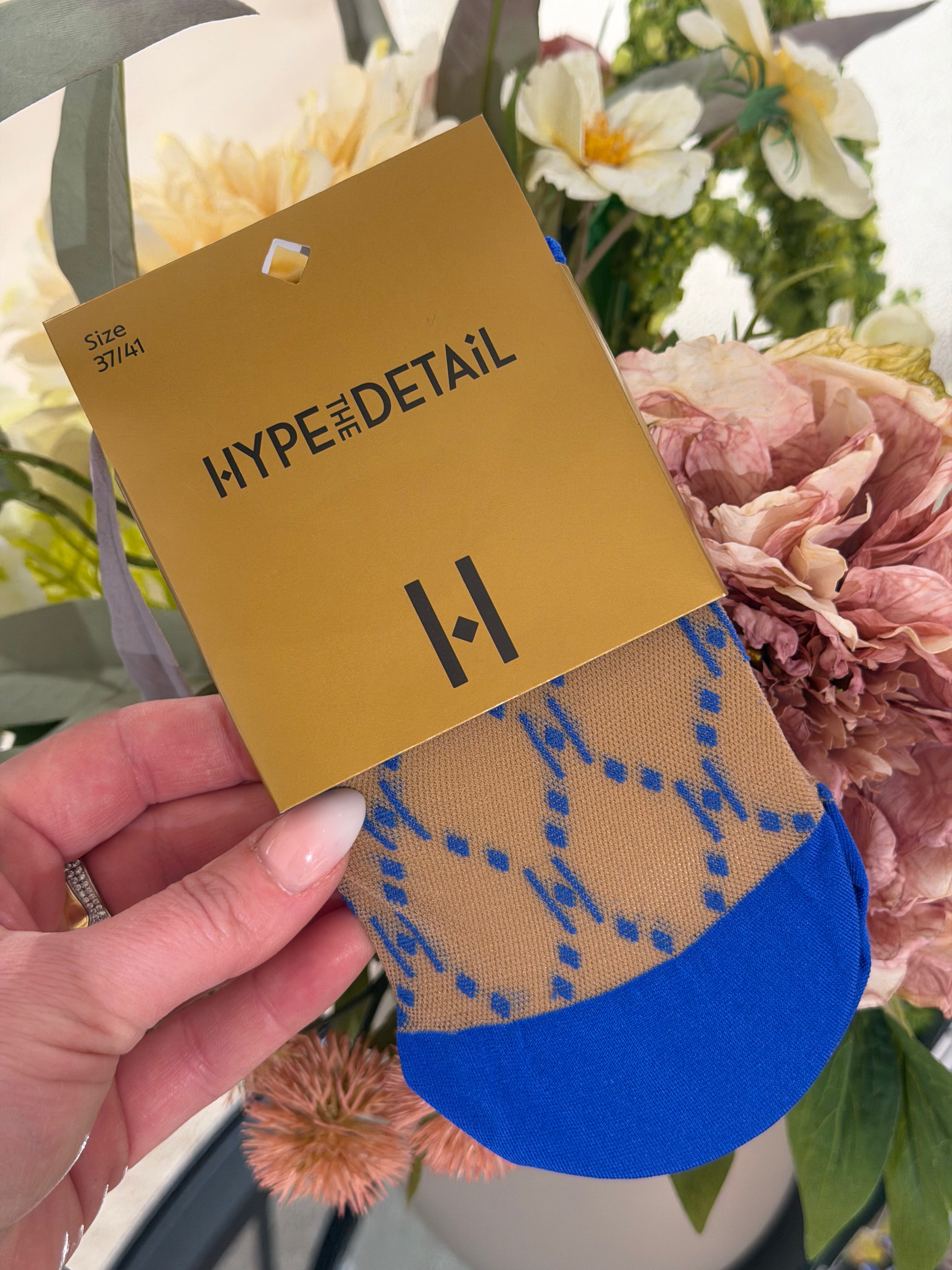 Hype the detail - Ankel Strømper - Koboltblå