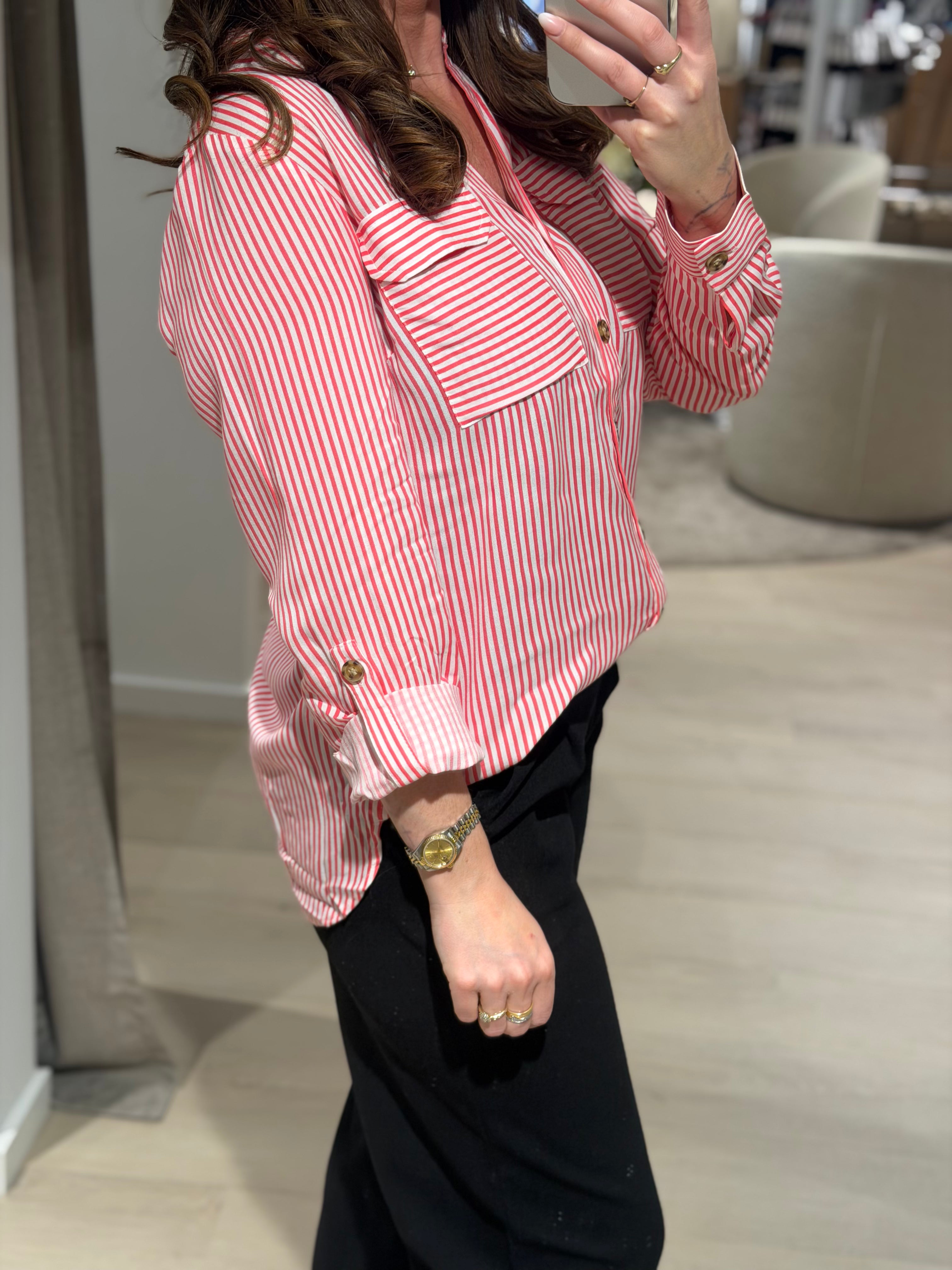 Vero Moda - Bumpy - Skjorte Coral