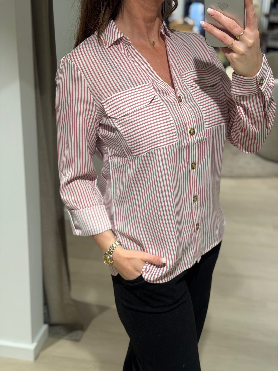 Vero Moda - Bumpy - Skjorte Blomme