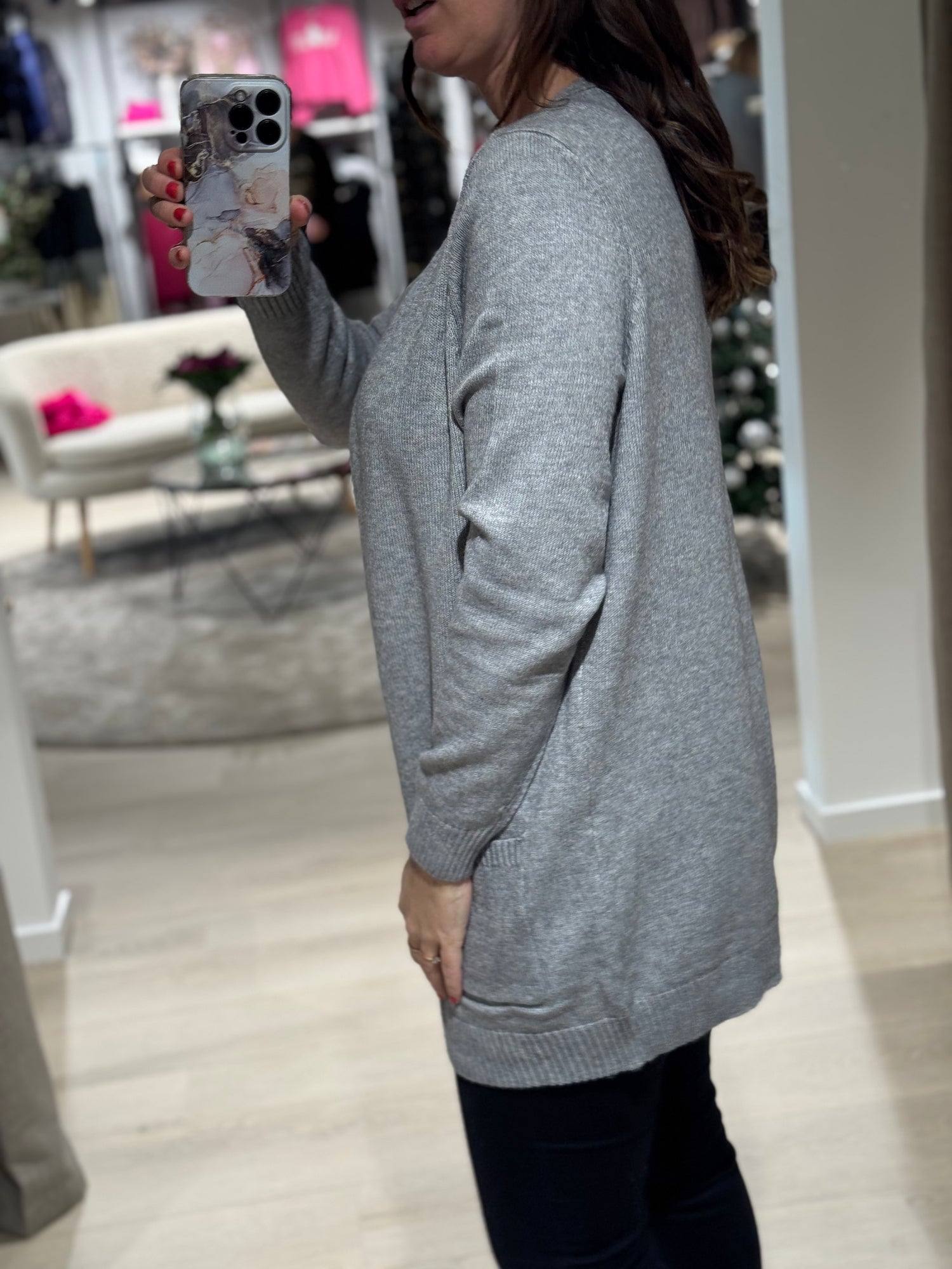 ONLY - Lesly - Cardigan Grå