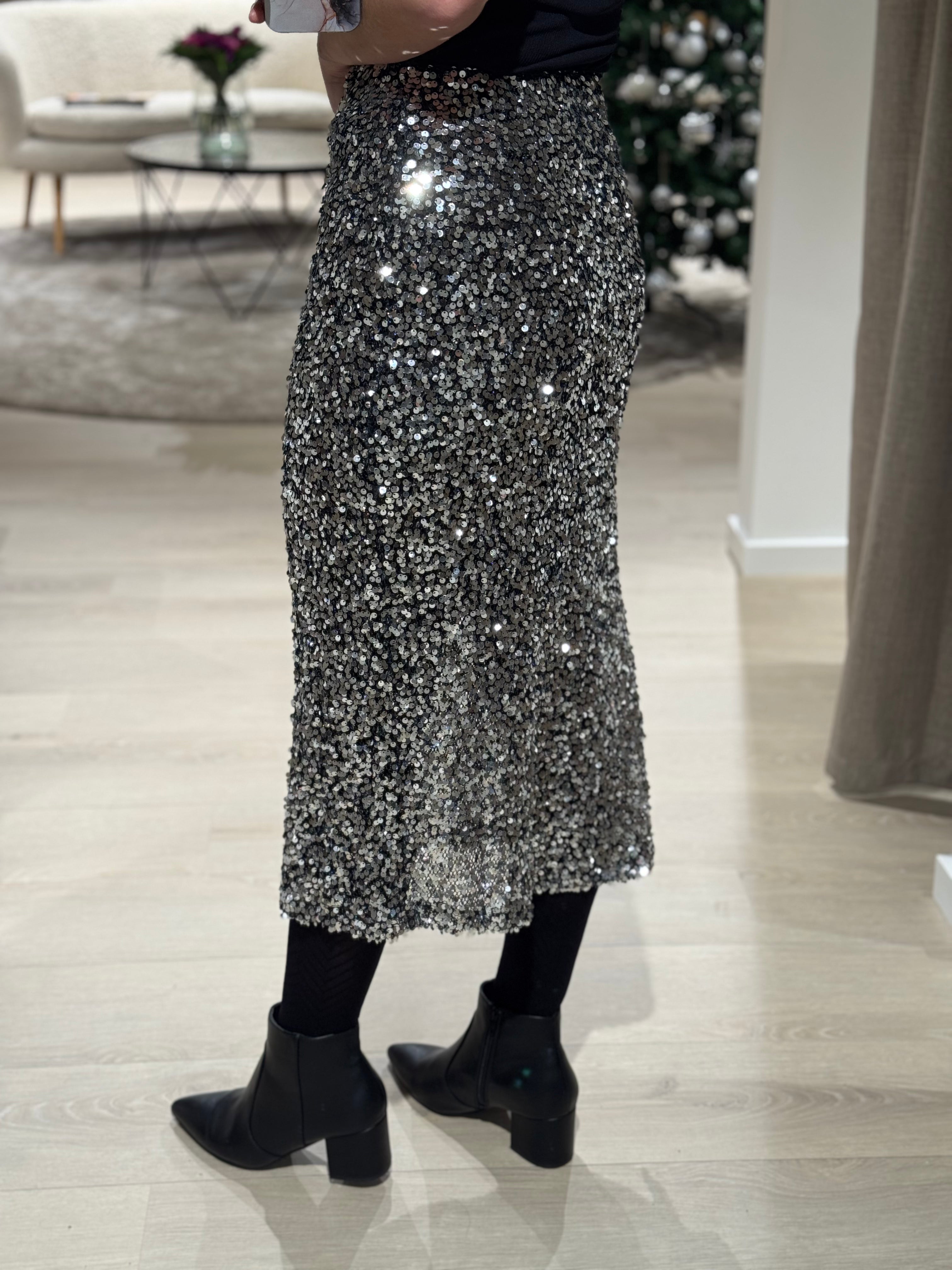 ONLY - Diana - Nederdel Sølv