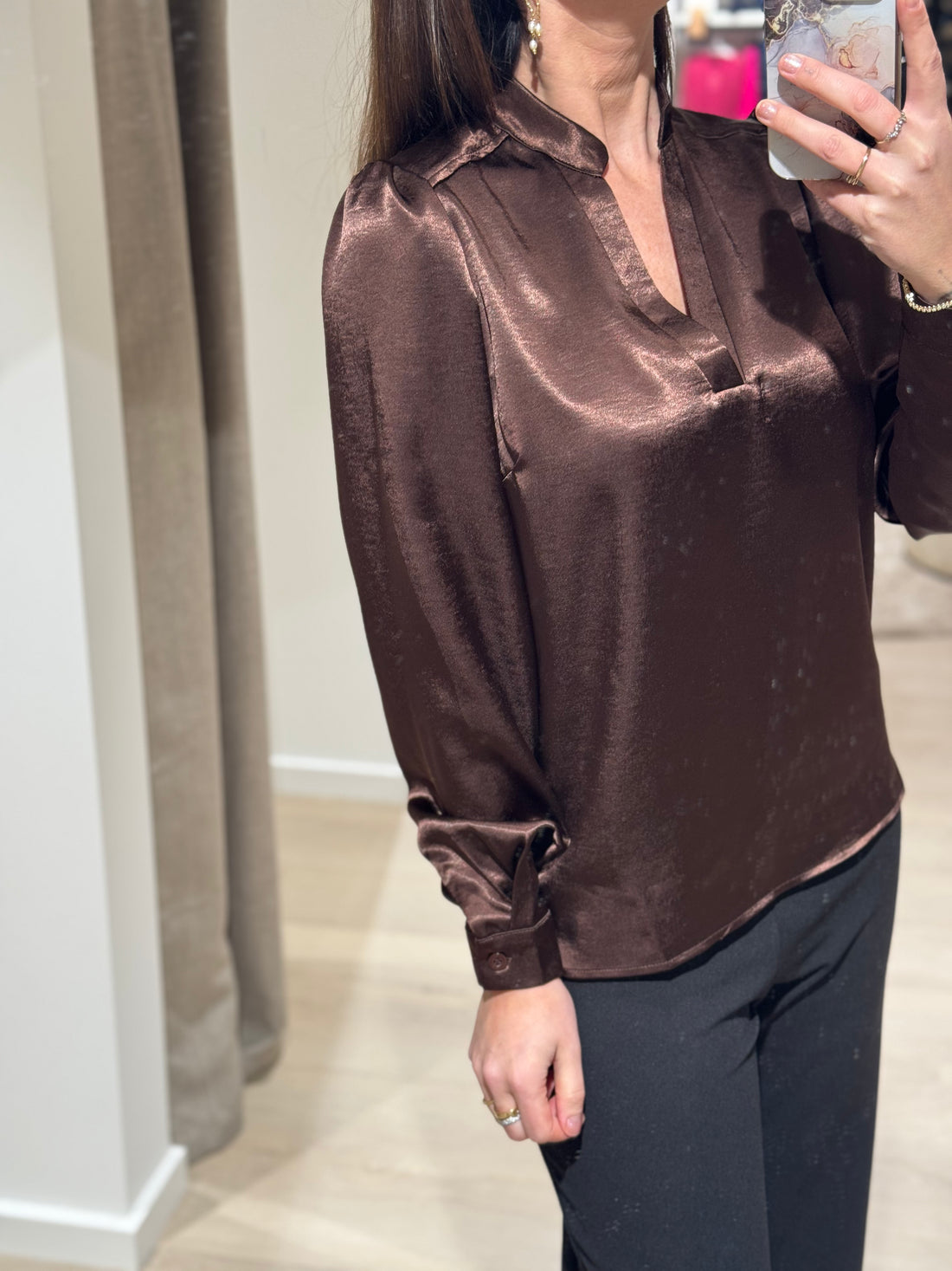 Sisters Point - Gisna-LS - Bluse Brun