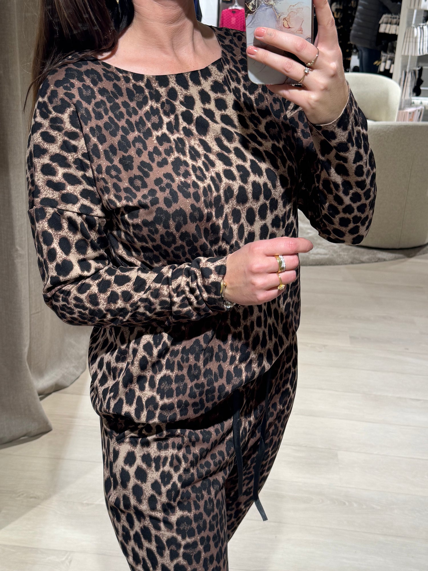 Alma - Fleece Bluse - Leo