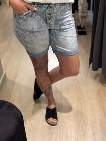 Jewelly - Shorts - Denim M. Kæder