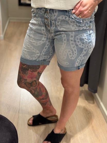 Jewelly - Shorts - Denim M. Kæder