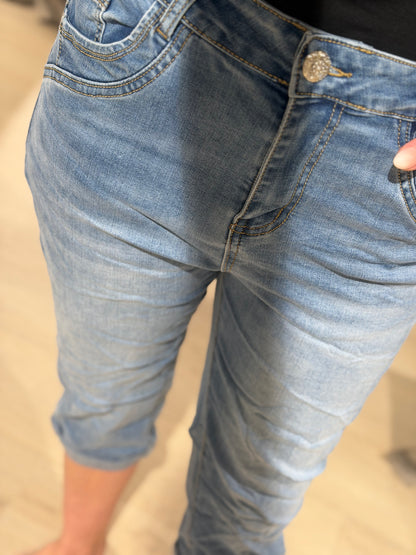 Karostar - Buks 3/4 - Lyse Denim