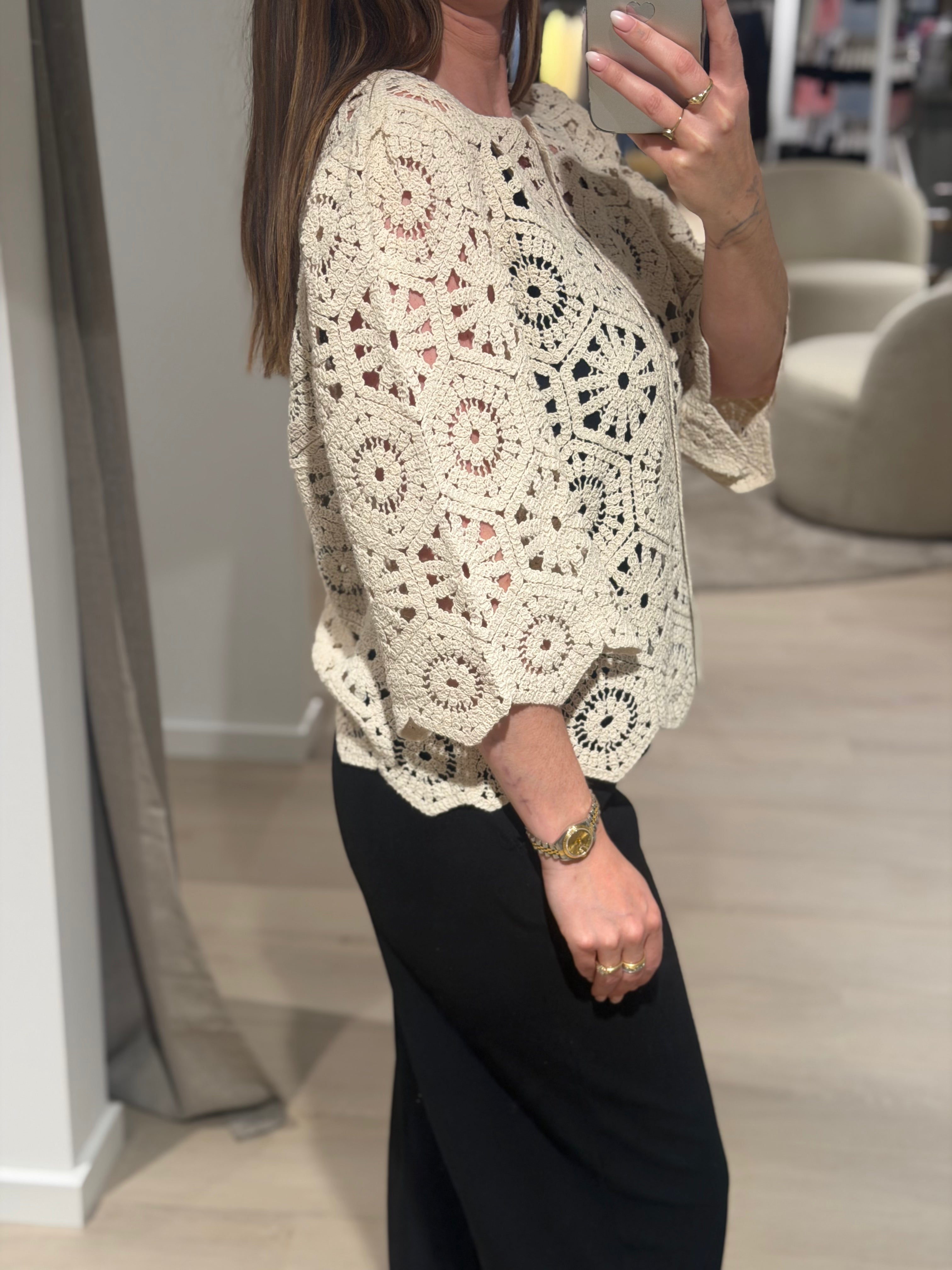 JDY - Emmelie - Cardigan - Råhvid