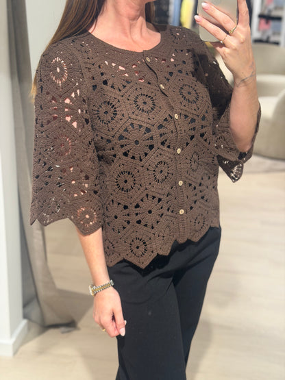 JDY - Emmelie - Cardigan - Chokolade
