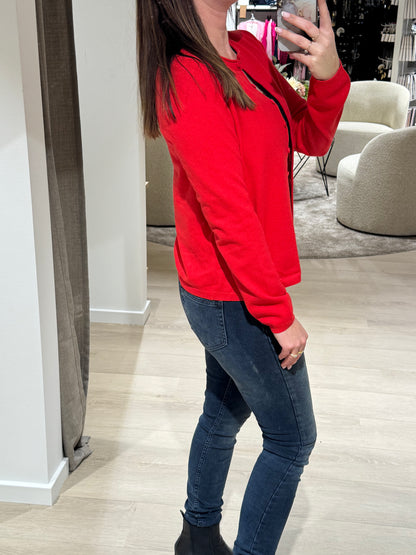 Only - Loyal - Stik cardigan Rød