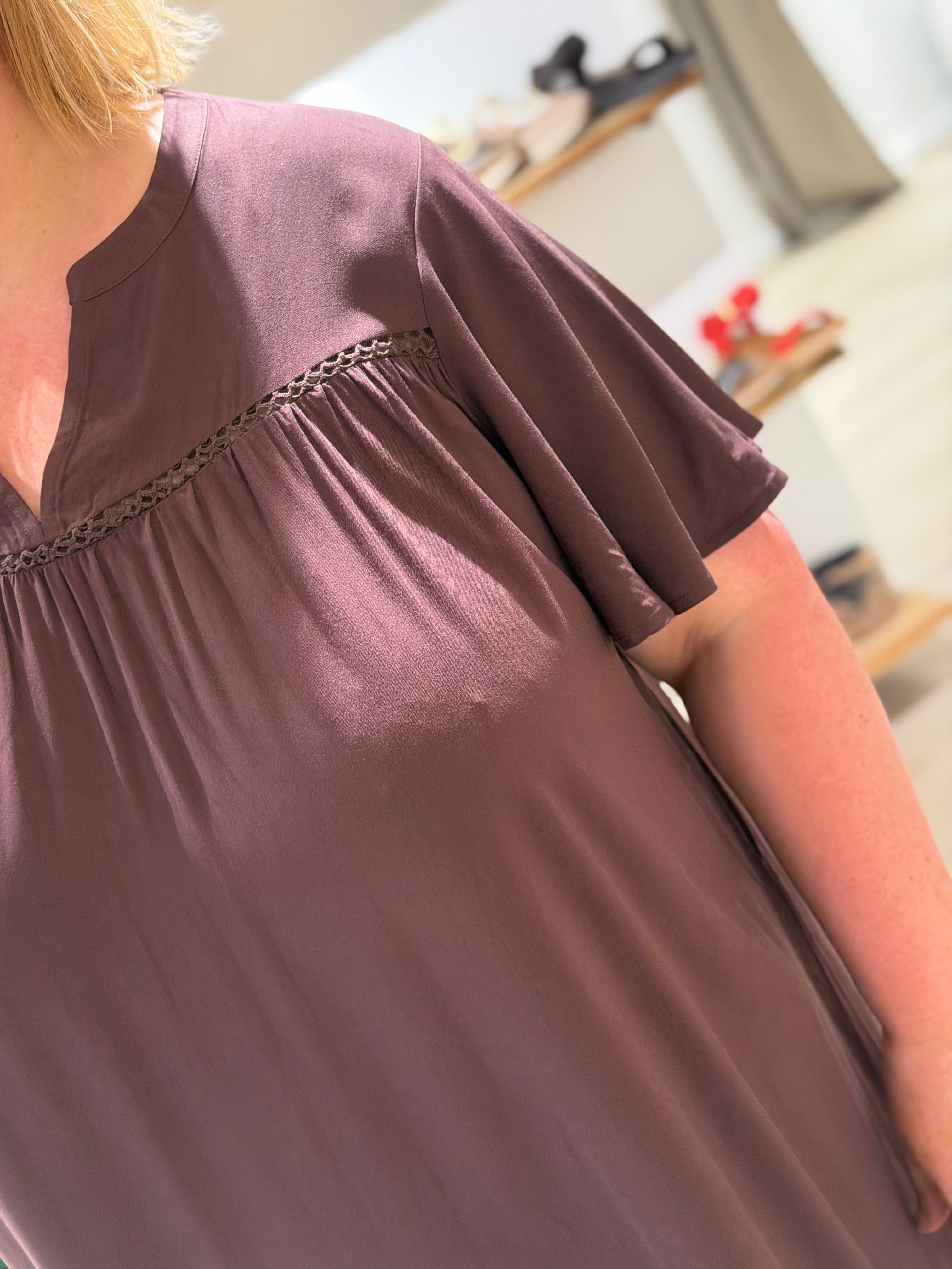 Wasabi - Sia kjole - Chokoladebrun