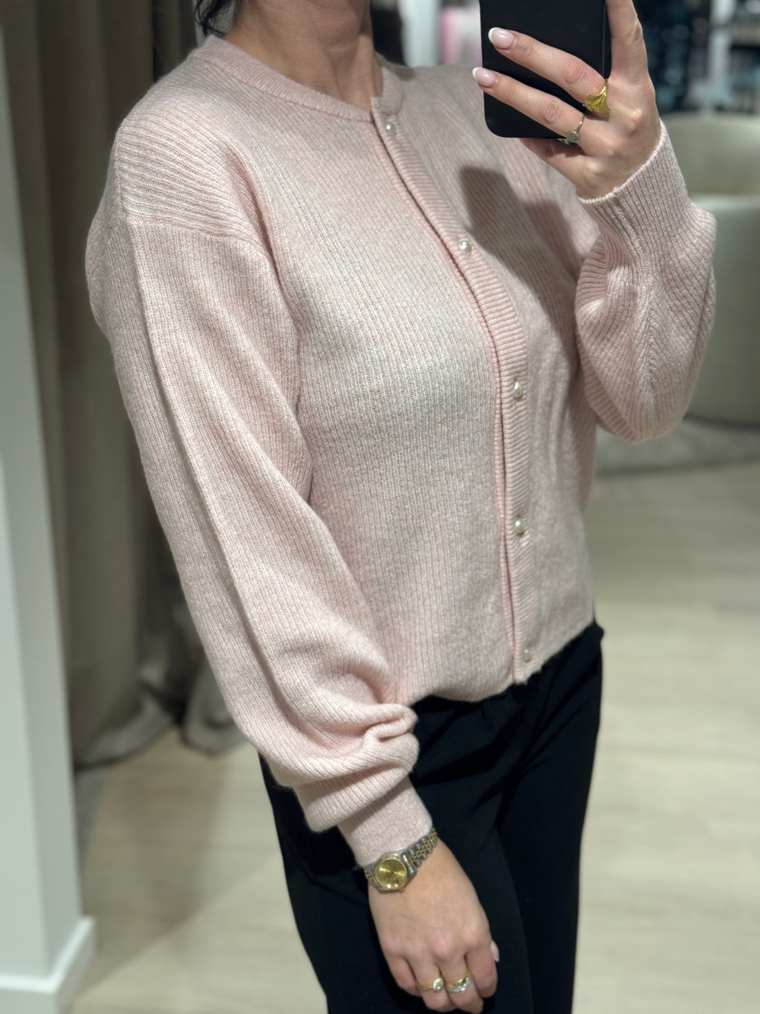 JDY - Lumi - Cardigan Lyserød