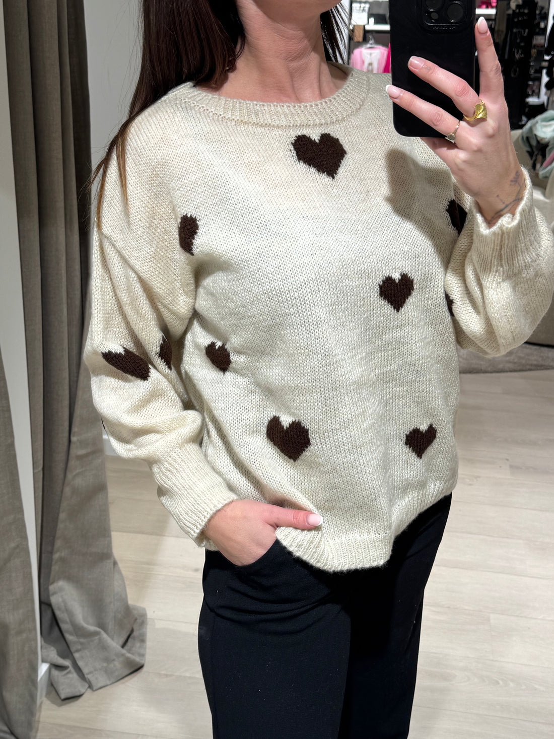 Marta - Clover - Råhvid med brun