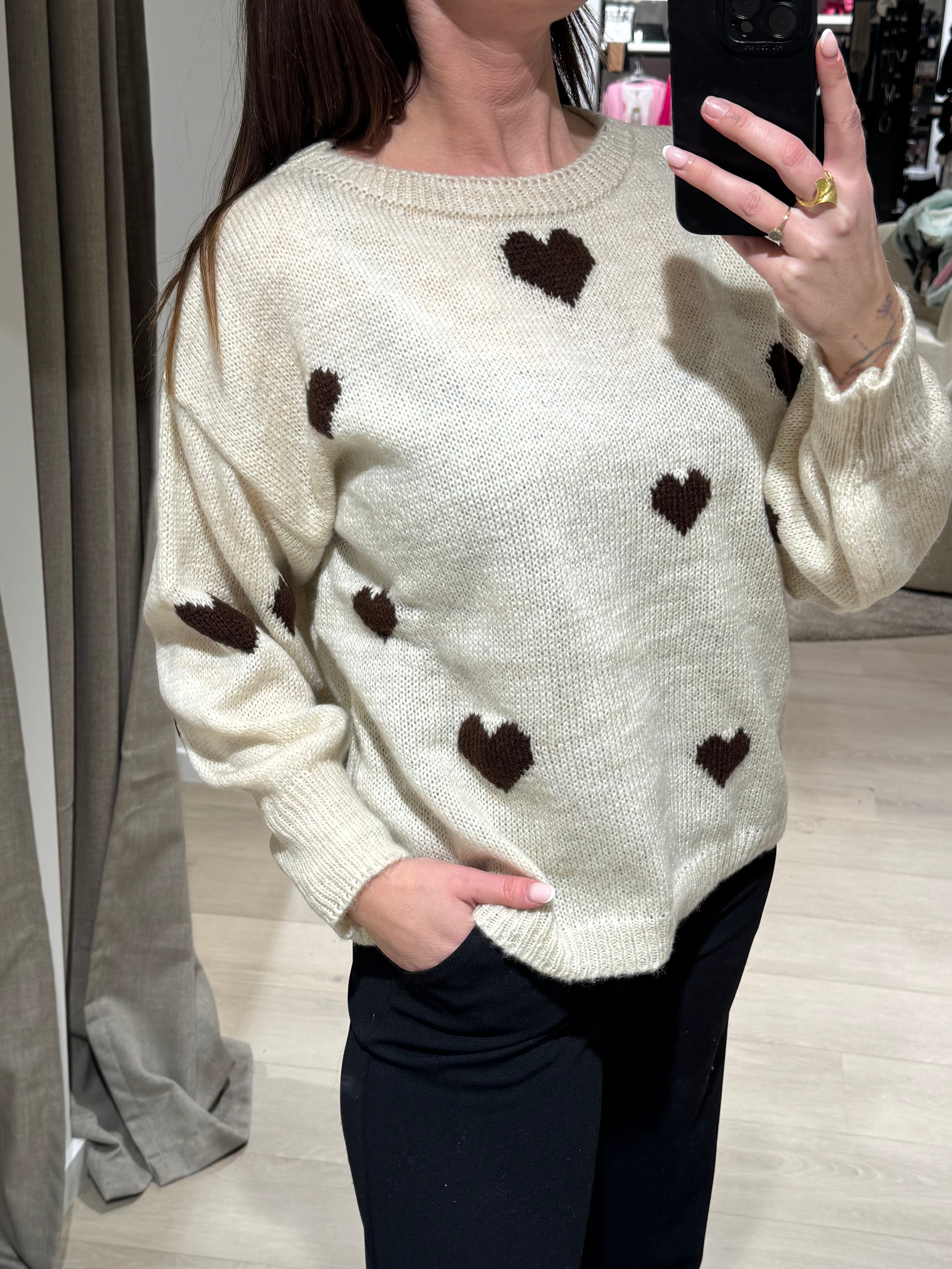 Marta - Clover - Råhvid med brun