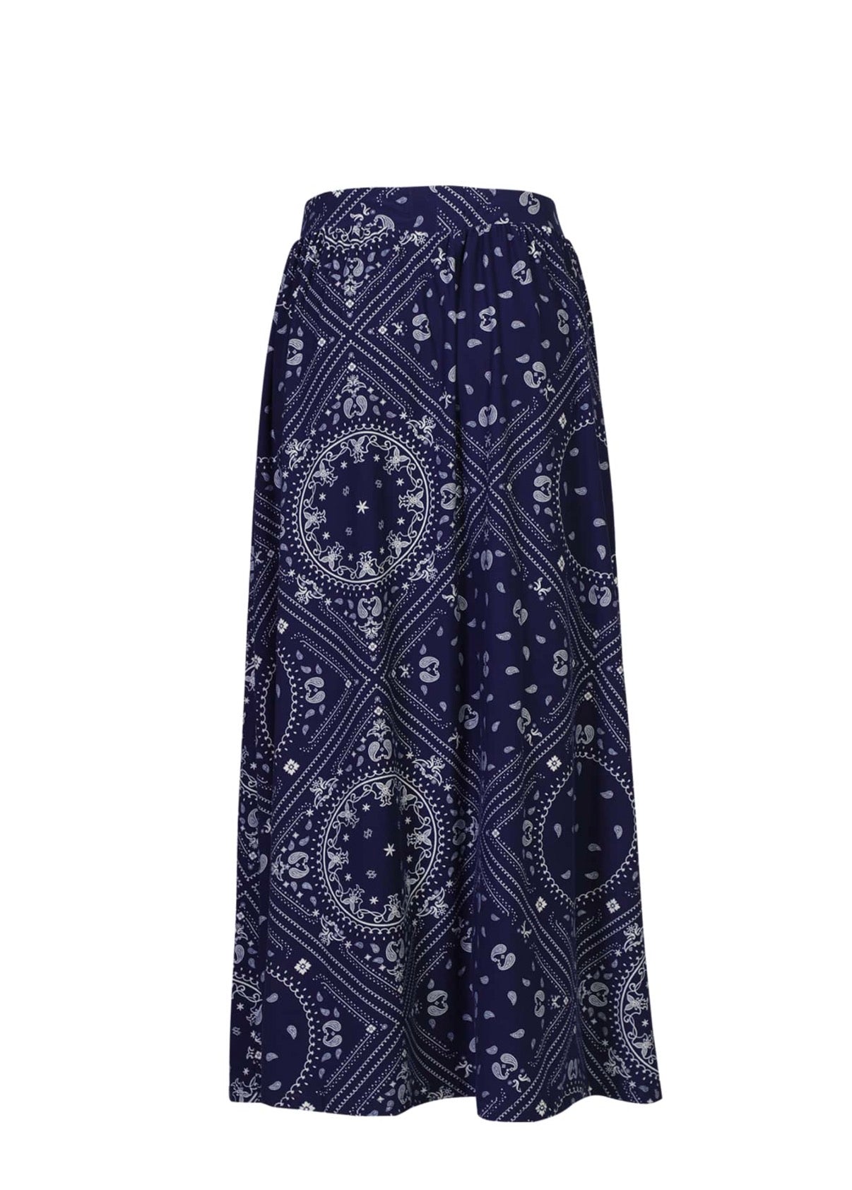 Liberte - Alma Loose Skirt - Blue Scarf