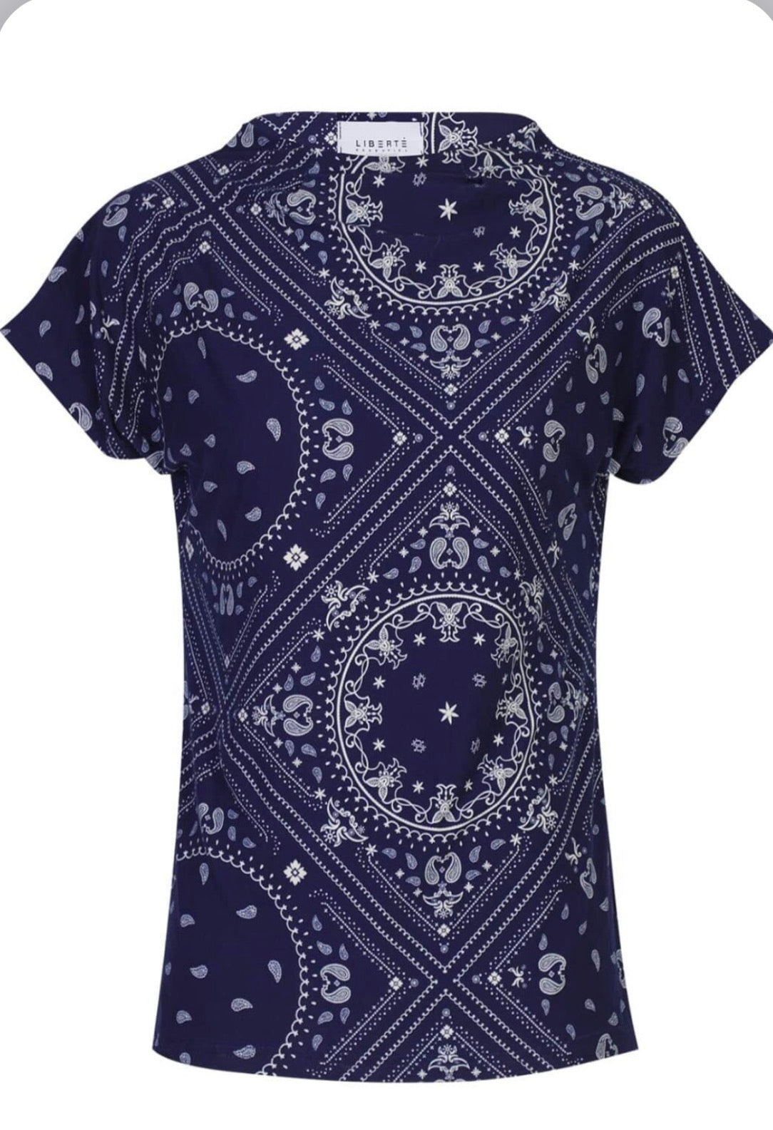 Liberte - Alma T-shirt- Blue Scarf