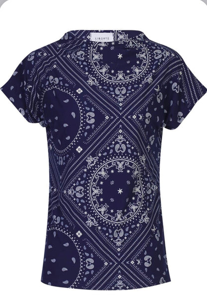 Liberte - Alma T-shirt- Blue Scarf