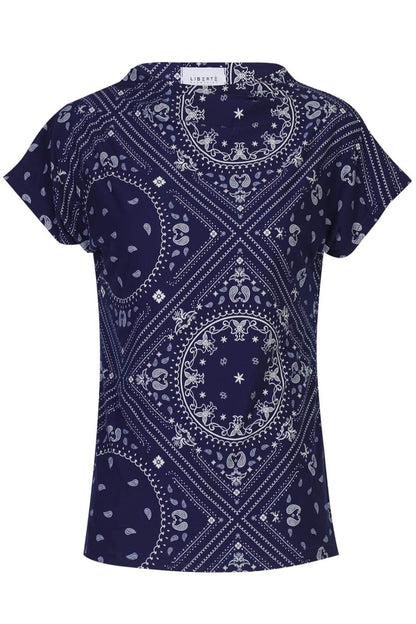 Liberte - Alma T-shirt- Blue Scarf