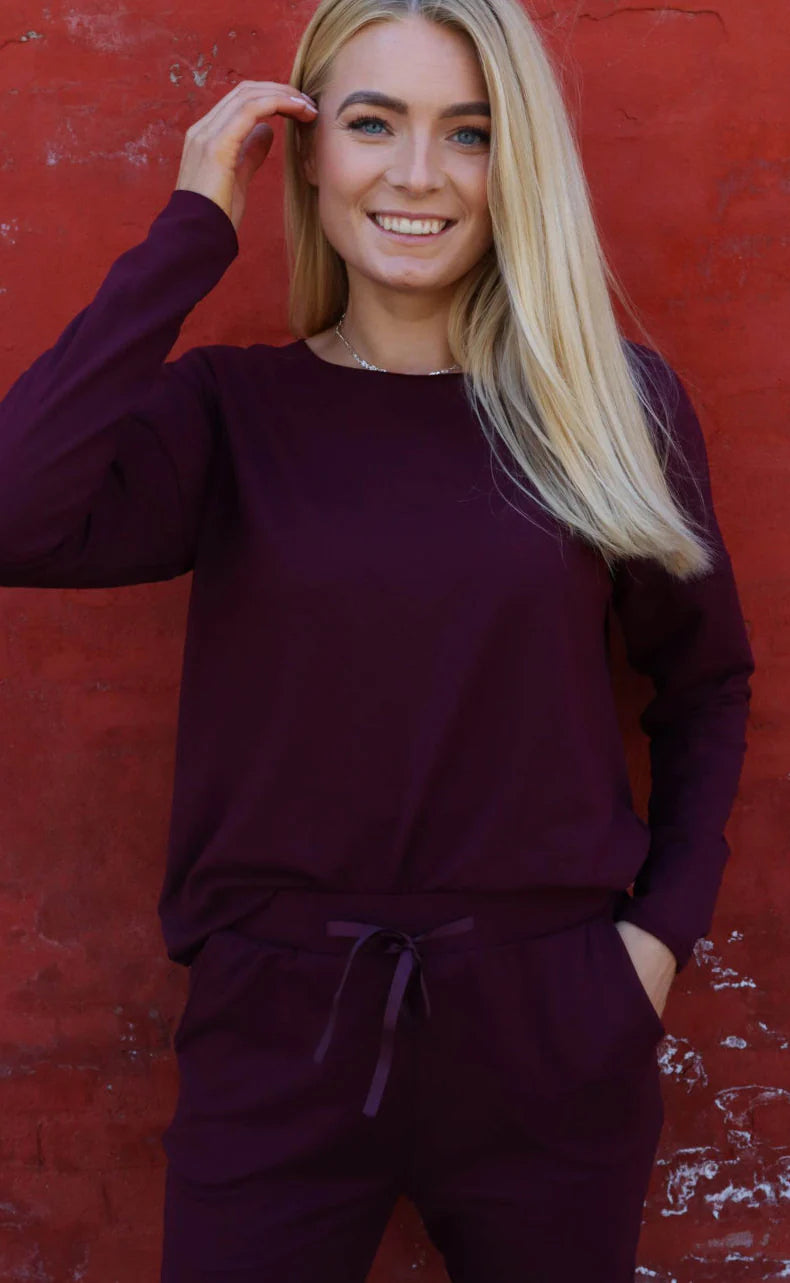 LIBERTÈ - Alma - Bluse fleece - Bordeaux
