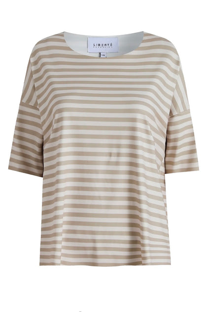 Liberte - Alma Tshirt - Beige strib