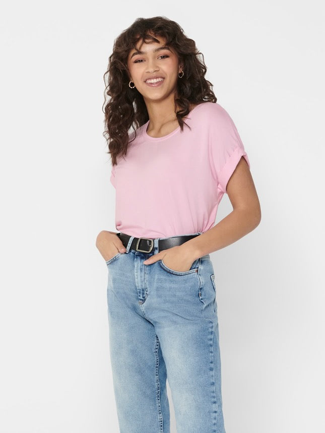 ONLY - Moster - T-shirt Lyserød
