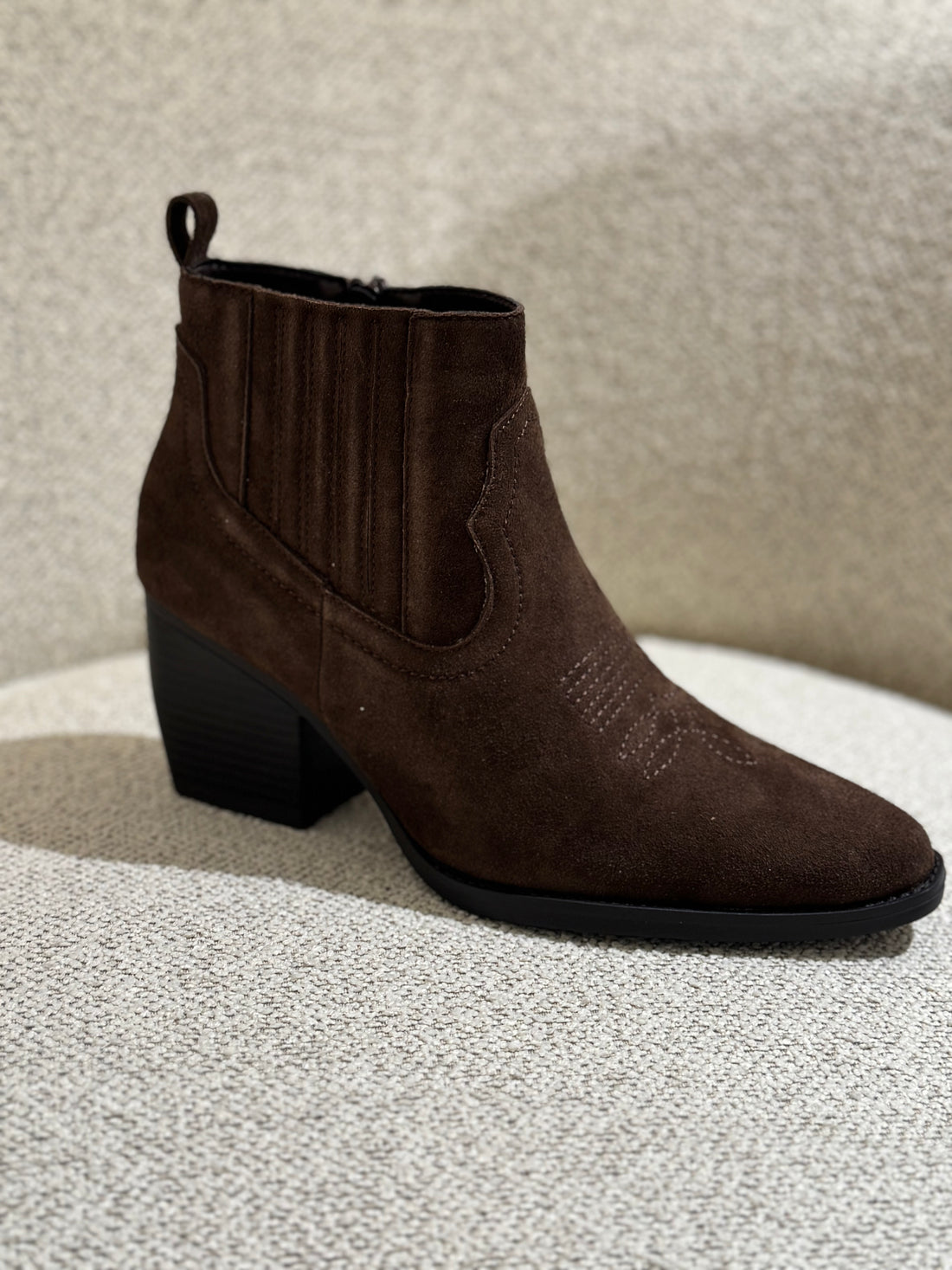 By Lagoni - Cowboy støvle læder - Choko