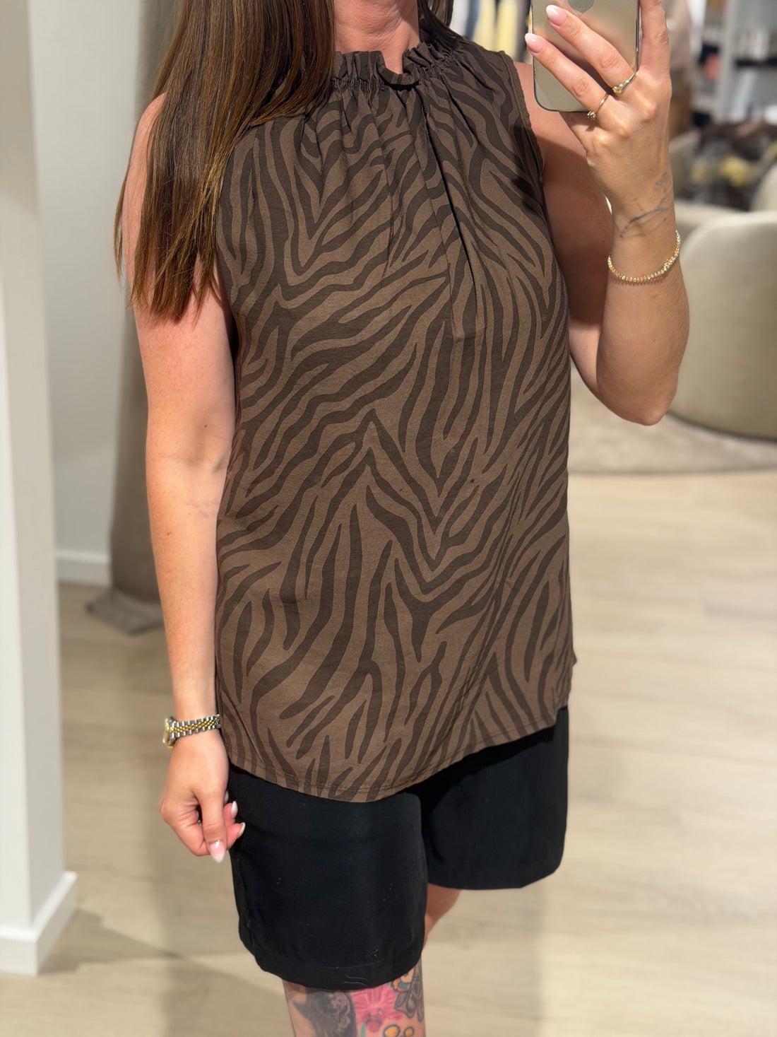 MARTA DU CHATEAU - Lucina - Top - Brun zebra