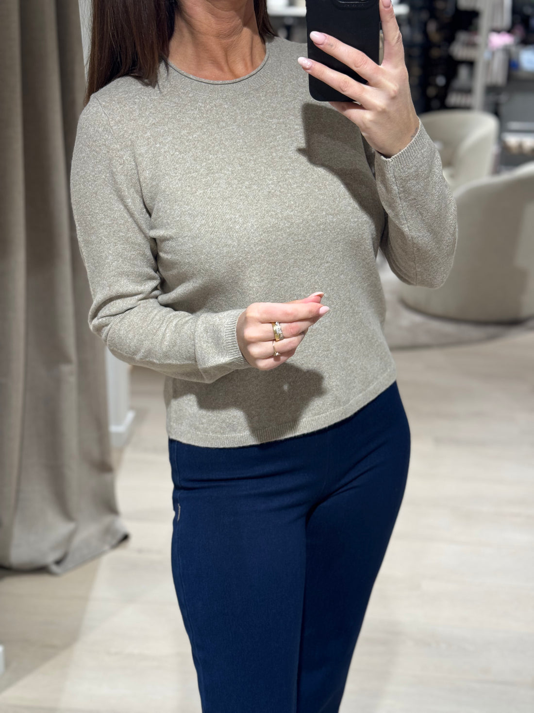 ONLY - Loyal - Bluse Beige/Melange