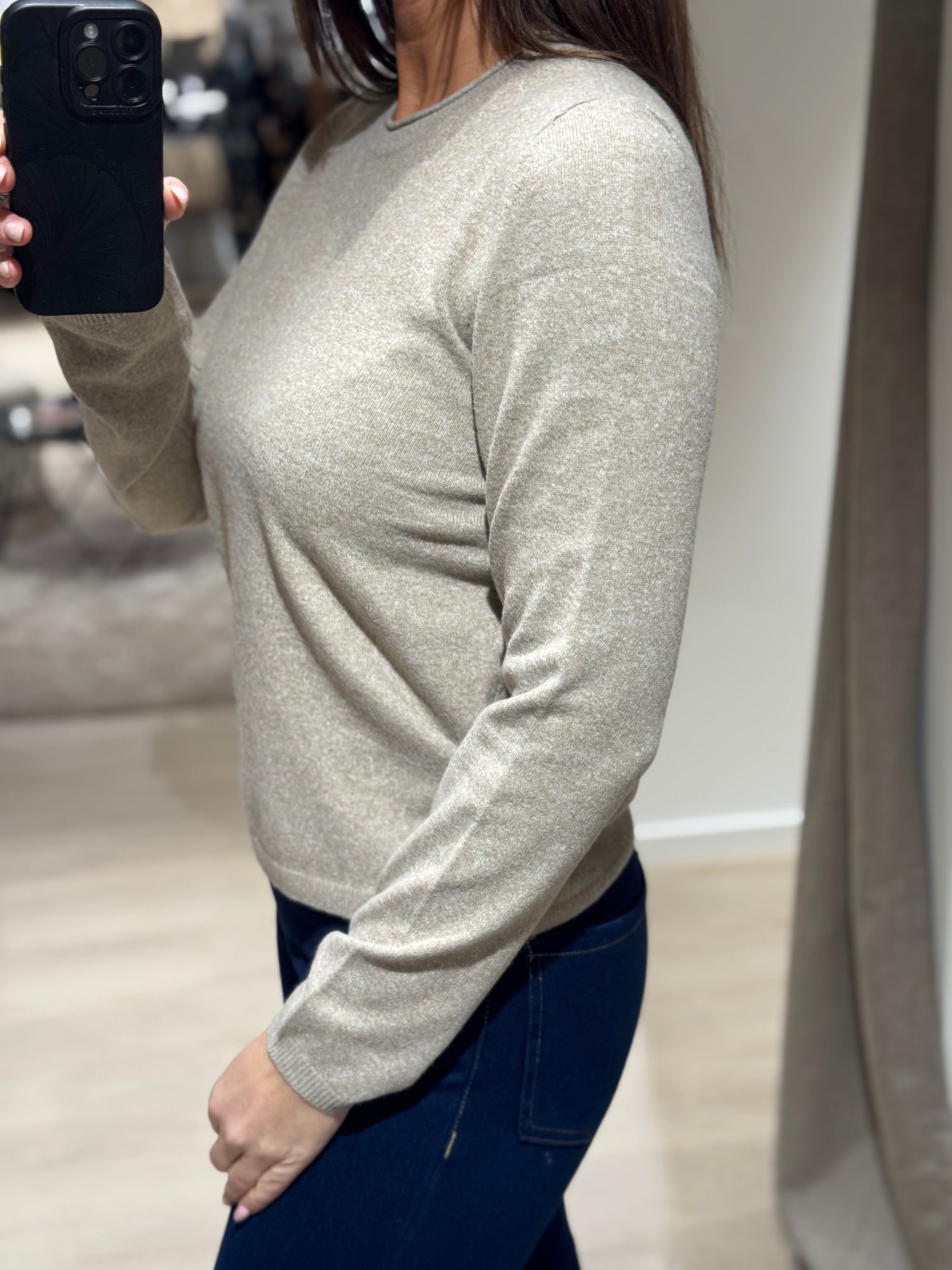 ONLY - Loyal - Bluse Beige/Melange