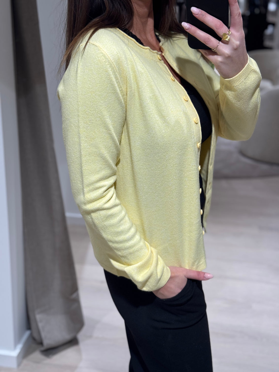 Only - Loyal - Stik cardigan Gul