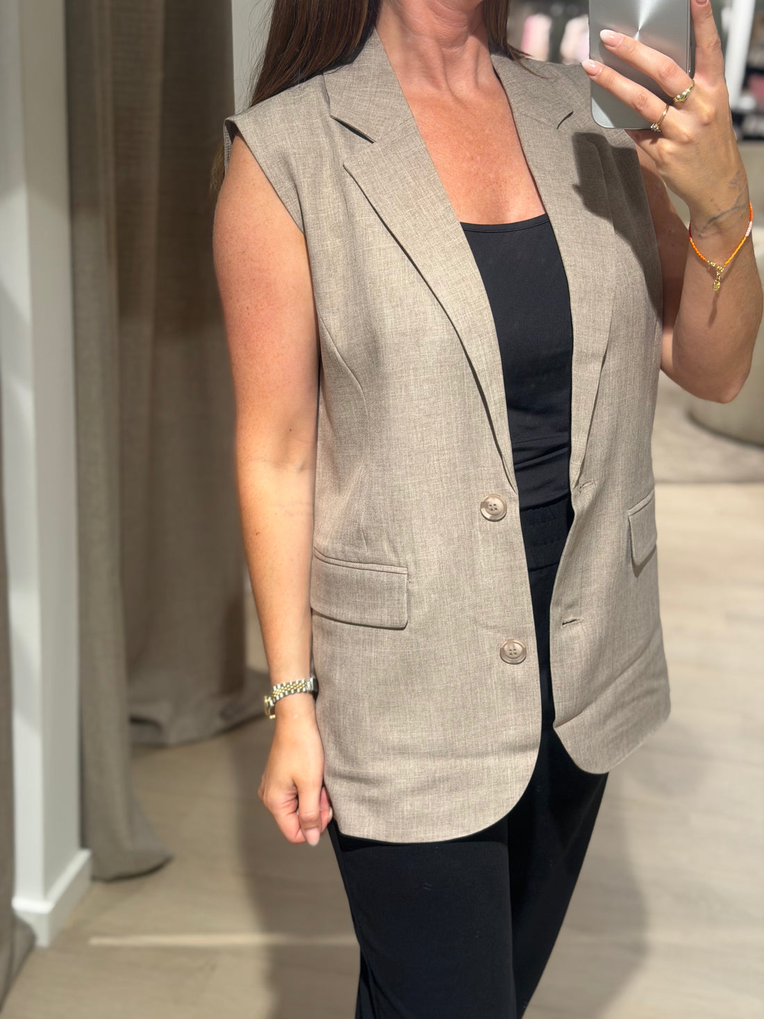 Only - Linda Waistcoat - Fungi