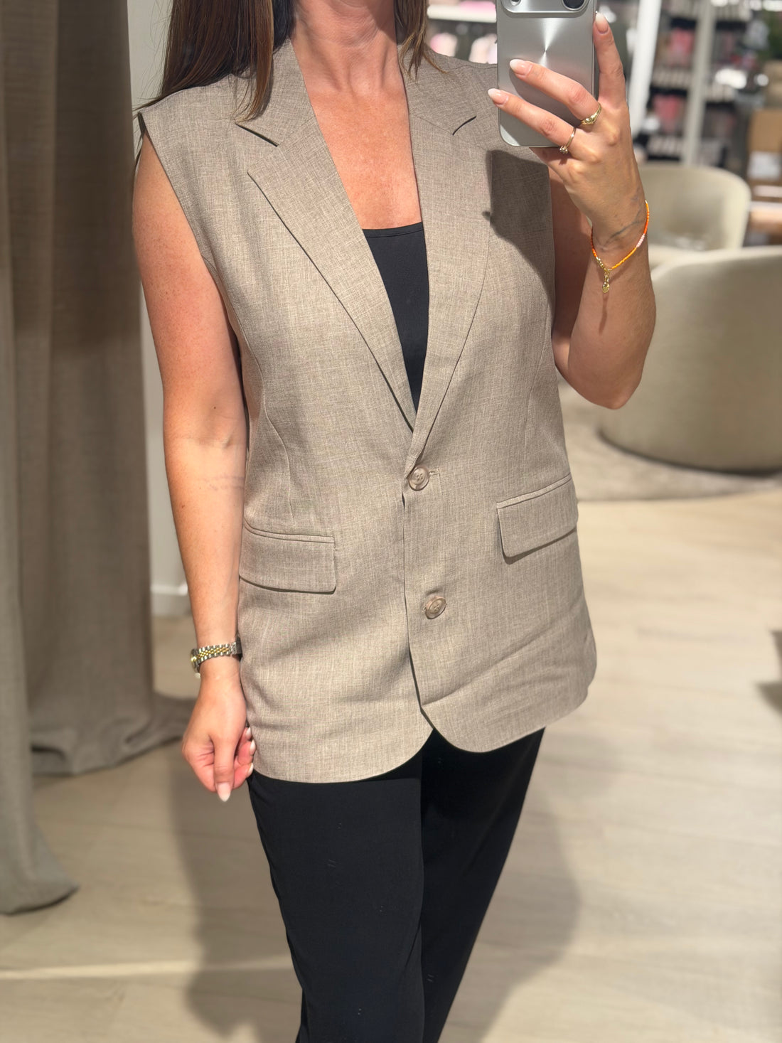 Only - Linda Waistcoat - Fungi