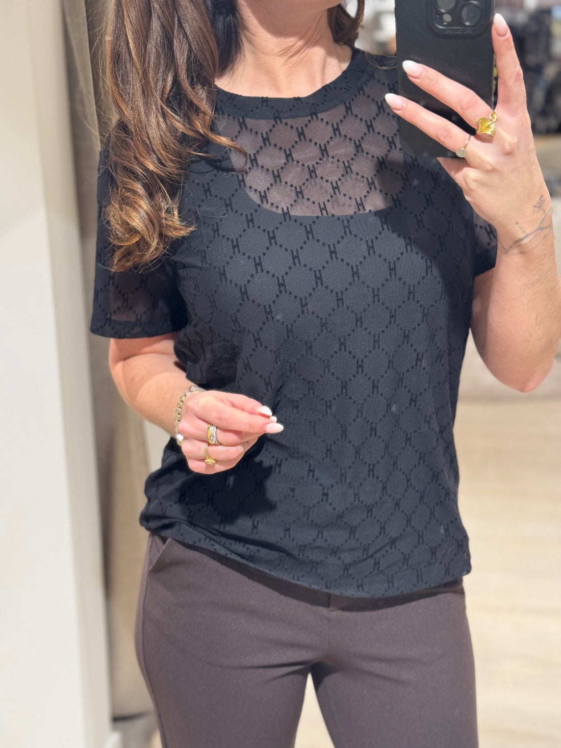 Hype the detail - Bluse - Mesh T-shirt