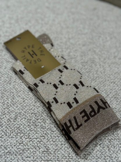 Hype the detail - Strømper - Logo Glitter