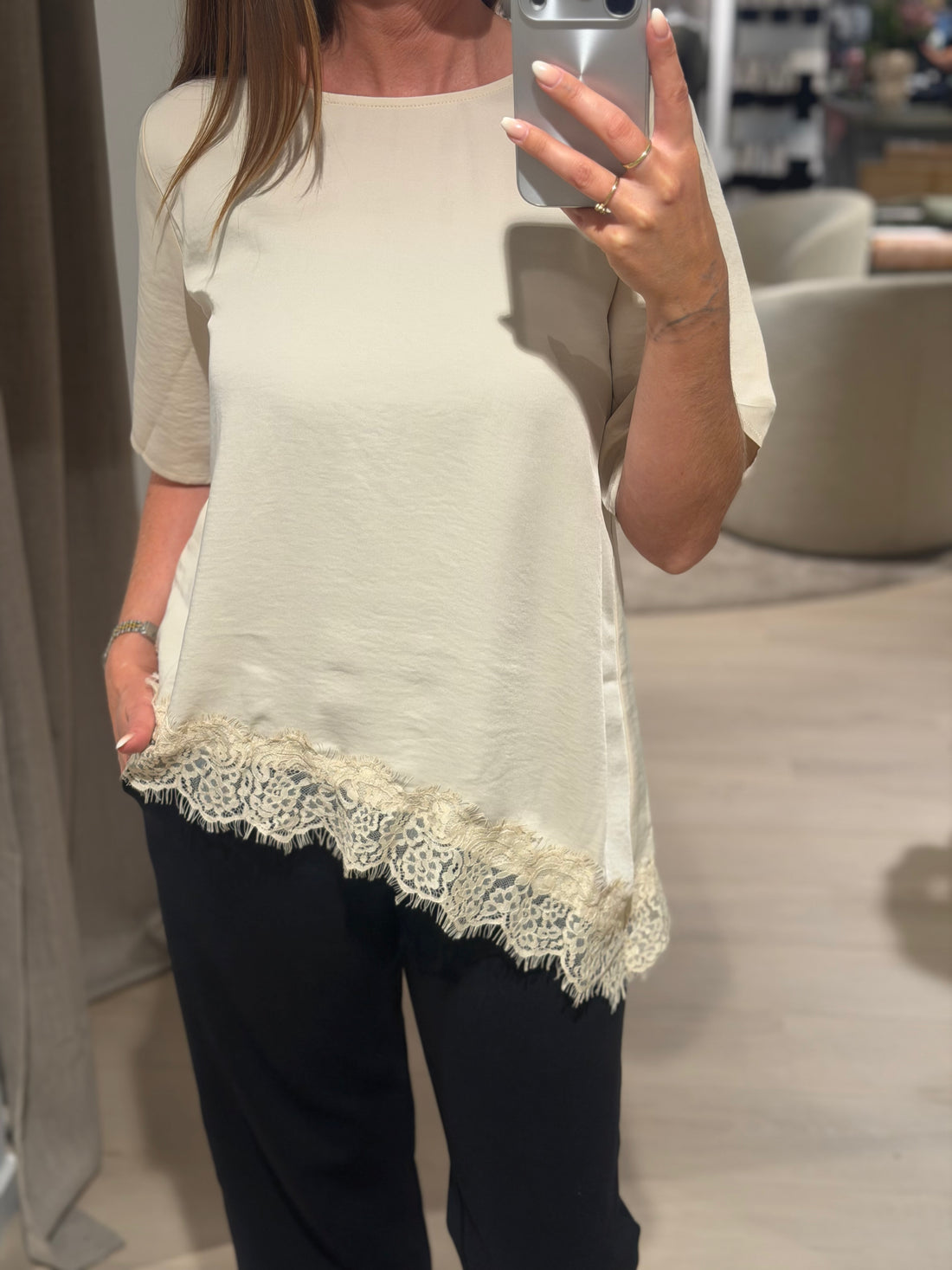 JDY - Urba S/S - Bluse Sand