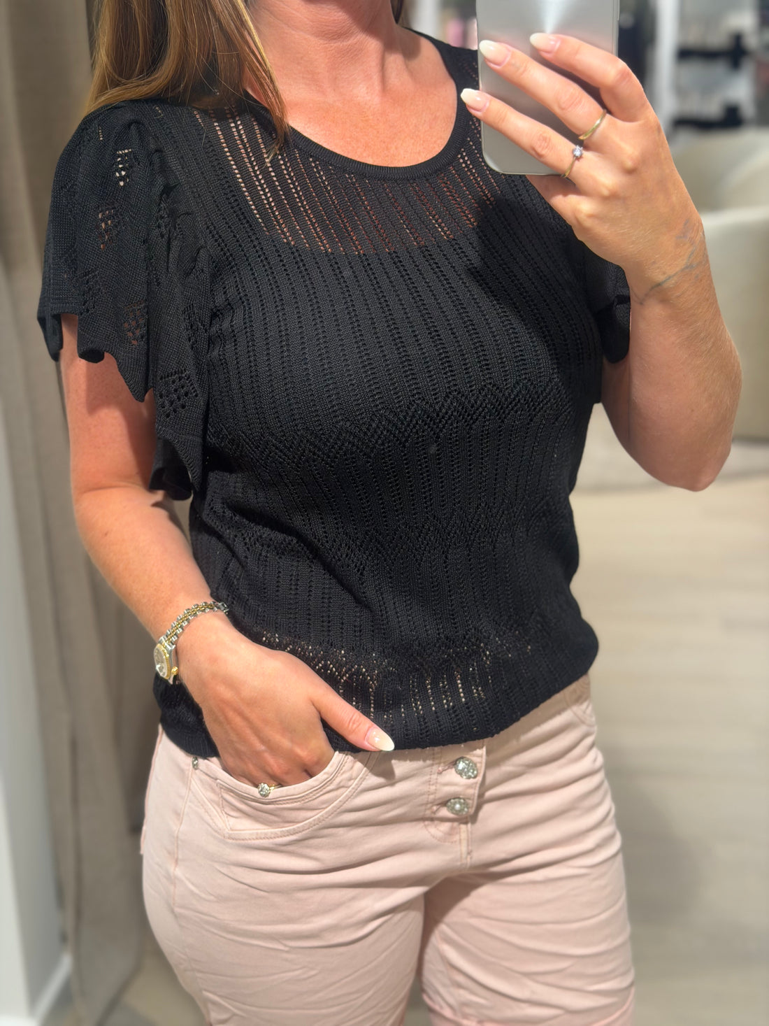JDY - Solis - Bluse Sort