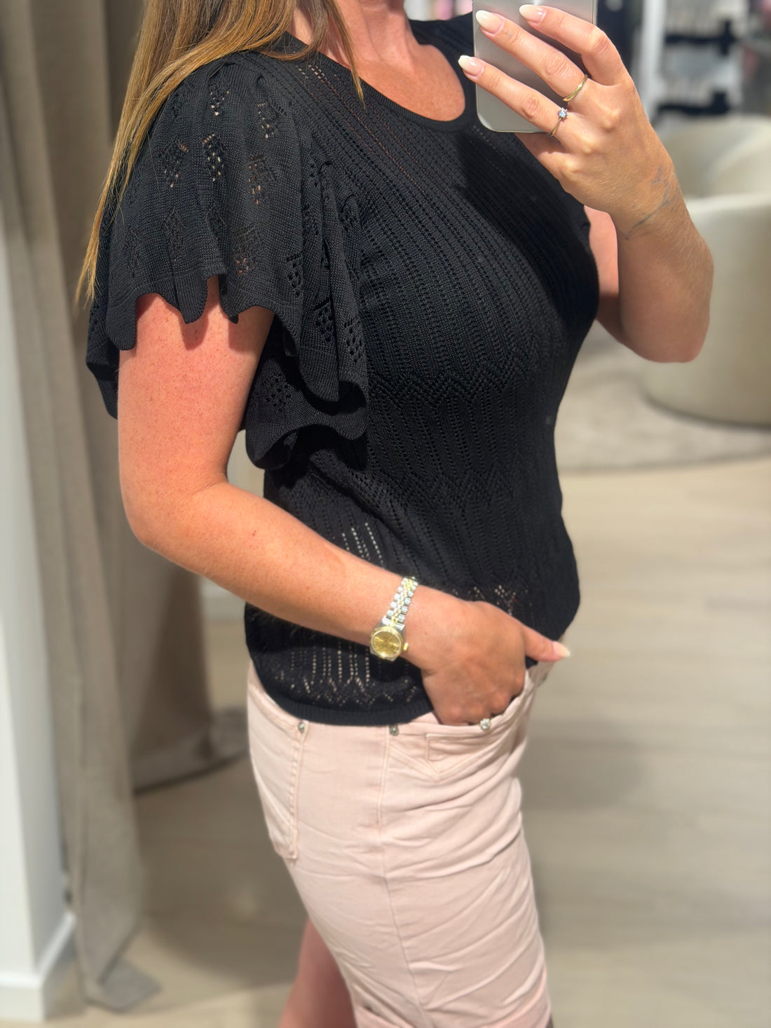 JDY - Solis - Bluse Sort