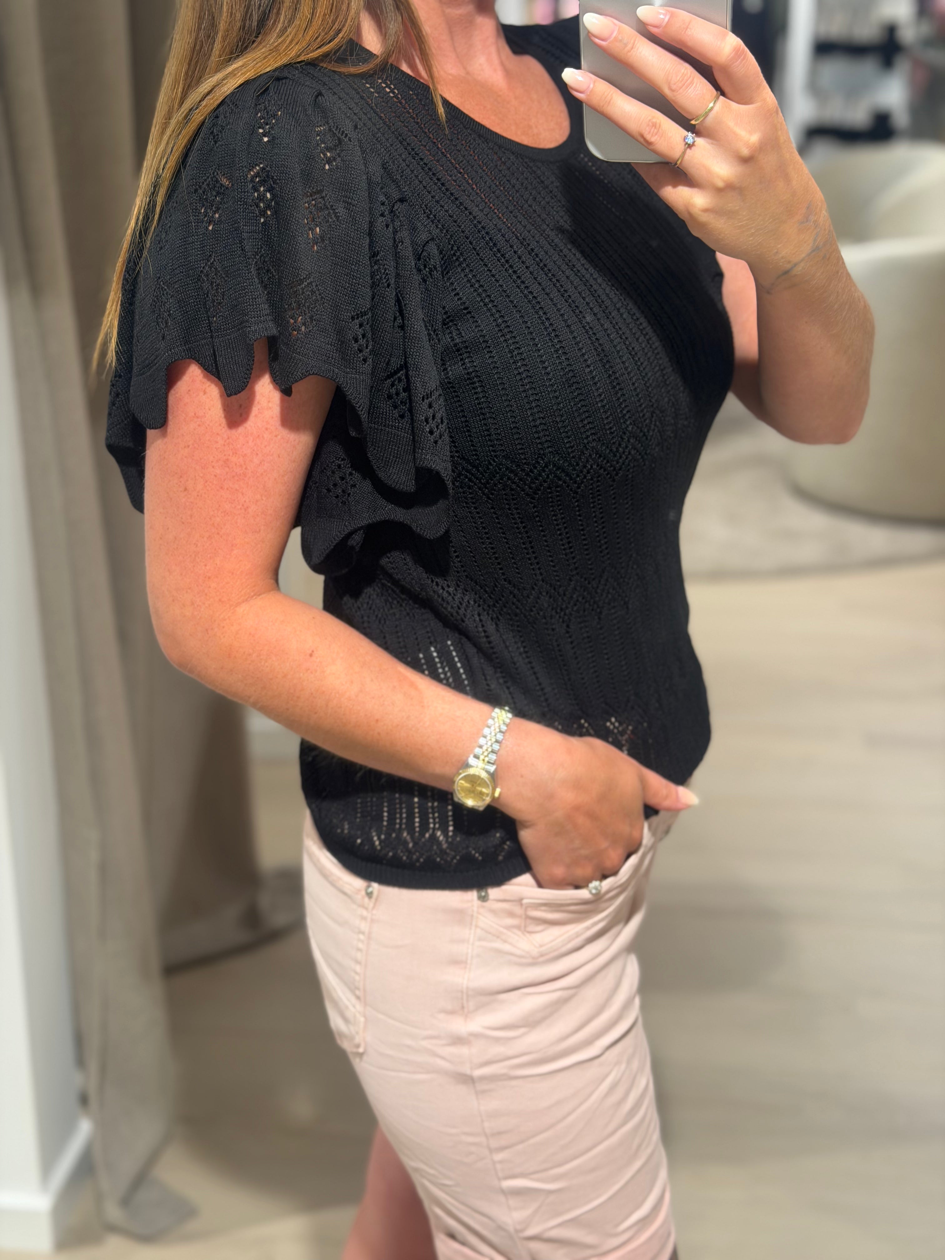 JDY - Solis - Bluse Sort