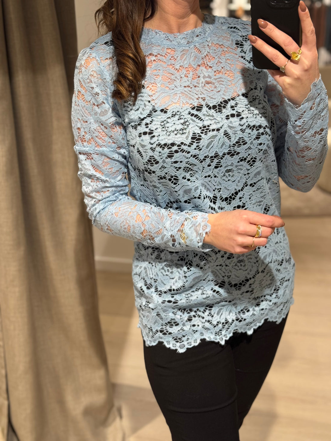 Marta - Blonde - Bluse Lyseblå