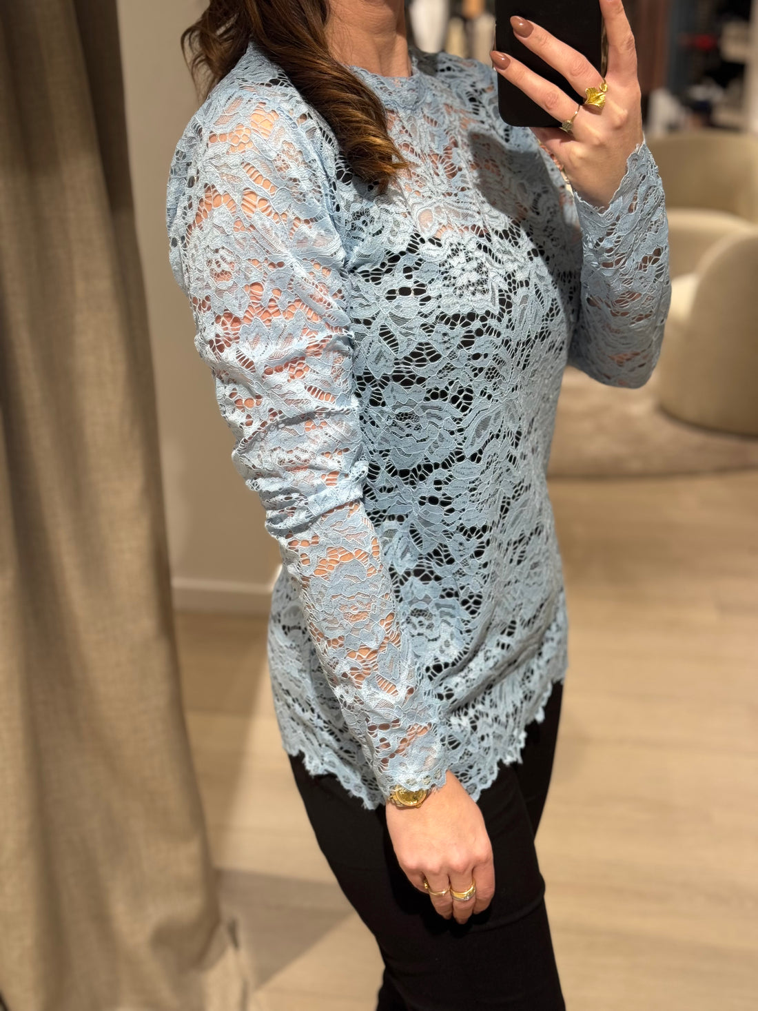 Marta - Blonde - Bluse Lyseblå