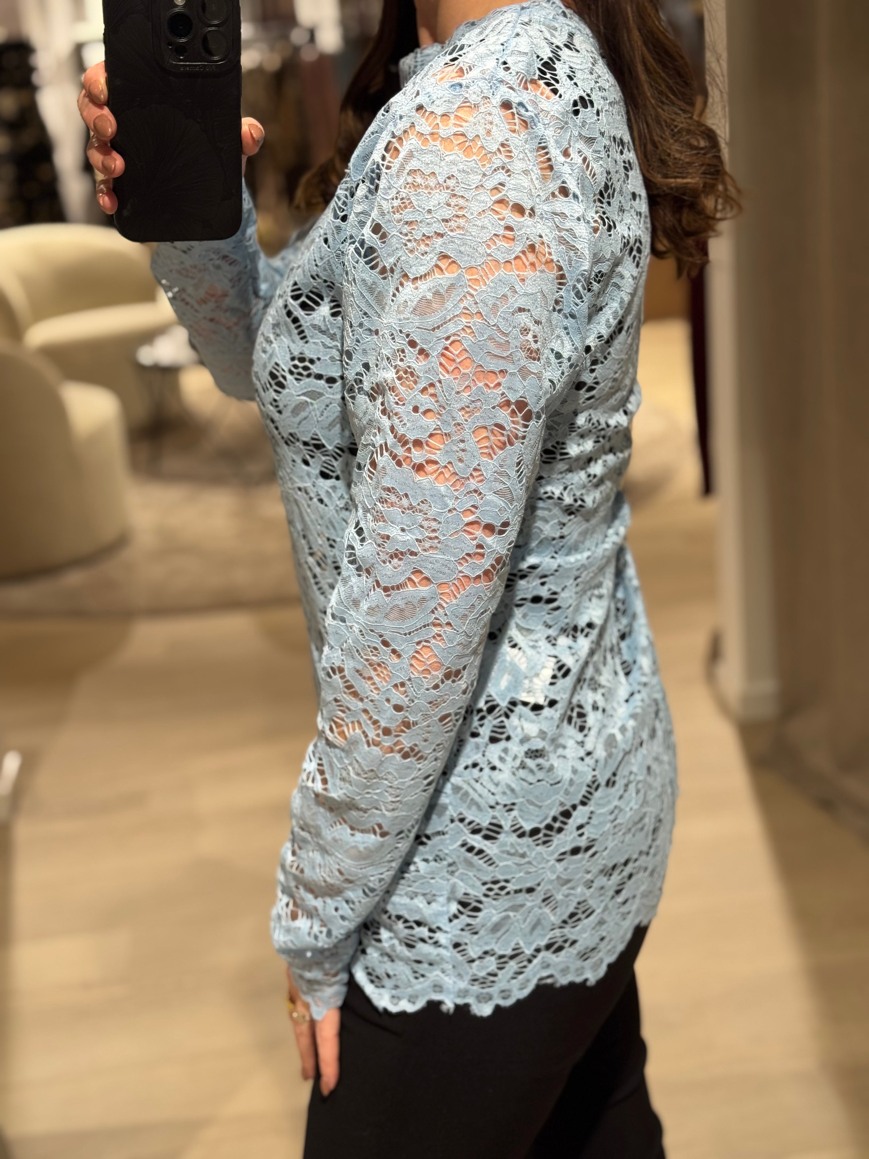 Marta - Blonde - Bluse Lyseblå