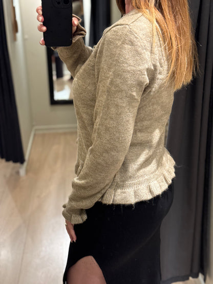 JDY - Letty - Cardigan Grå/Beige Melange