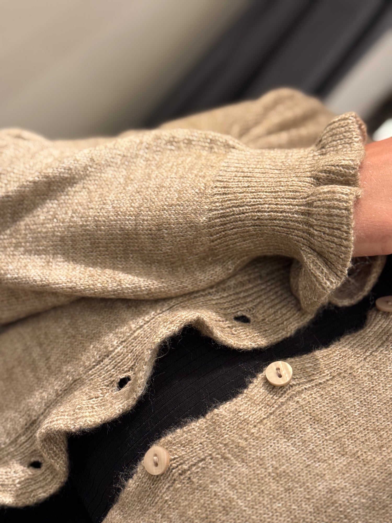 JDY - Letty - Cardigan Grå/Beige Melange