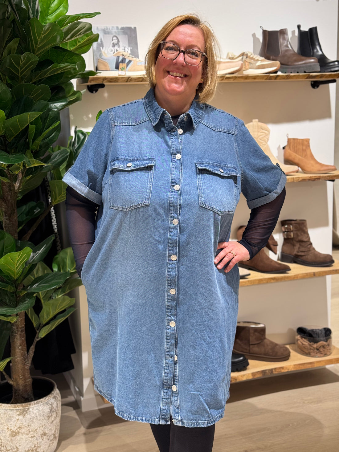 Only Carmakoma - Lisa - Denim Kjole