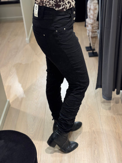 Karostar - Jeans - Sort m. sten