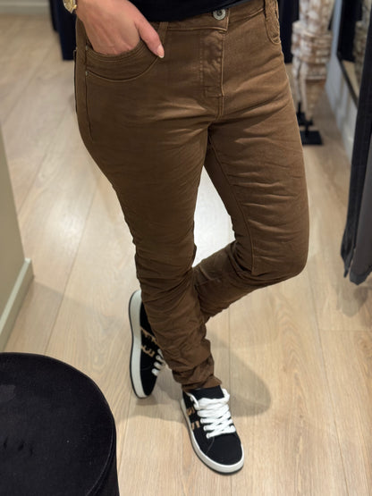 Jewelly - Jeans - Mørk Sand