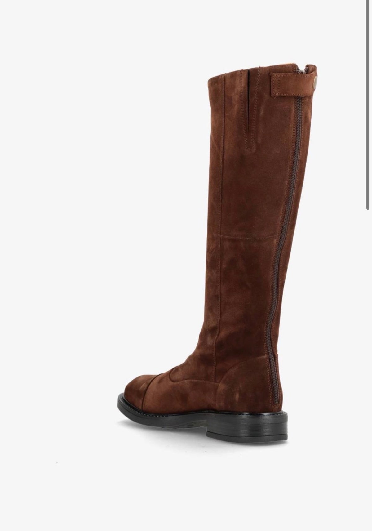 Shoedesign - DAHLIA - lang støvle brun ruskind