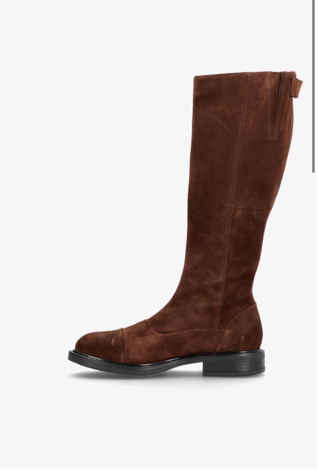 Shoedesign - DAHLIA - lang støvle brun ruskind