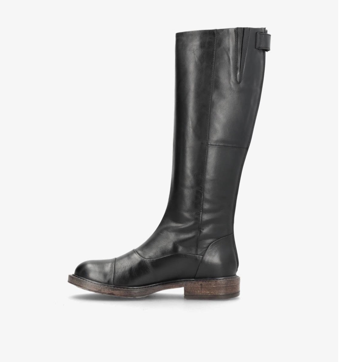 Shoedesign - DAHLIA - Lang støvle - sort læder
